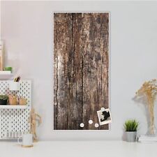 banjado Design Magnetwand aus Metall Motiv Pinnwand Magnettafel Altes Holz