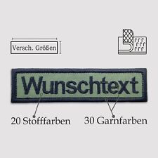 Namensschild Gestickt