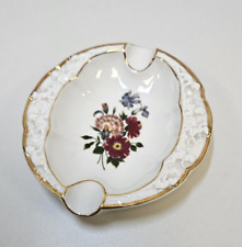 Alter Aschenbecher Porzellan P Krone G 10 DDR Goldrand