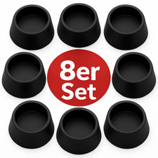 8 Vibrationsdämpfer Waschmaschine Schwingungsdämpfer Trockner Gummifüße schwarz
