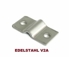 20 EDELSTAHL Mattenhalter Montageklemme Mattenzau Zaun Zaunverbinder 40x20 V2A