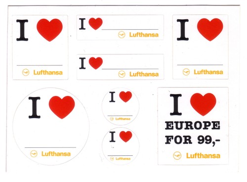 Lufthansa aufkleber - lufthansa,
