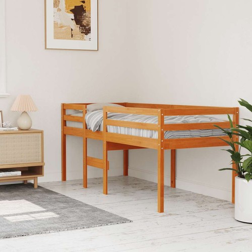 Vidaxl hochbett wachsbraun - hochbett,