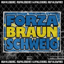 Braunschweig Ultras Aufkleber Sticker "Forza Braunschweig"