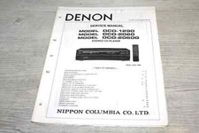 DENON ORIGINAL SERVICEANLEITUNG CD ABSPIELER Typ: DCD-1290 von 1988
