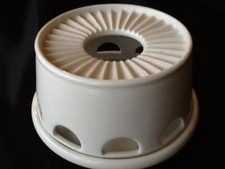 Arzberg alte Schrifrmarke Porzellan weiß UNTERTEIL für Rechaud Stövchen 2 tlg.