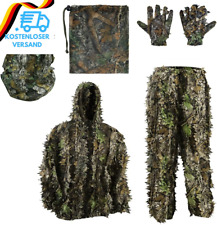 PELLOR 3D Ghillie Tarnanzug, Dschungel Ghillie Suit Woodland Camouflage Anzug Kl