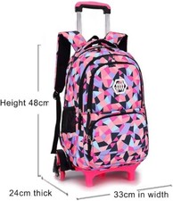 Rucksack mit Rollen für Kinder  Schultrolley Schultasche Schulrucksack Trolley
