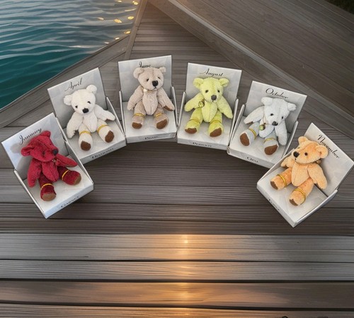 Retro russ berrie bear - berrie, mini
