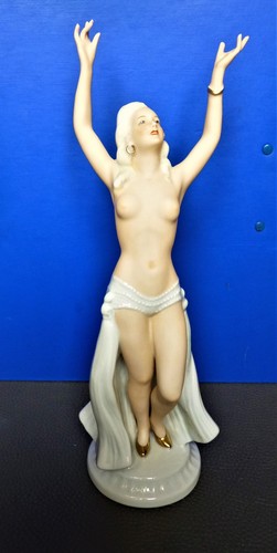 Porzellan figur akt tänzerin - figur,