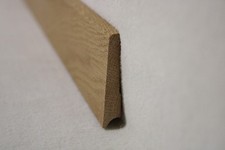 (a0)  1Stk 100cm Sockelleiste massiv Eiche 12x60mm Fußleisten Holzleisten