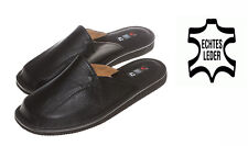 Herren Echtleder Leder HausSchuhe  Pantoffeln Latschen Schlappen Gr.40-46 #242#