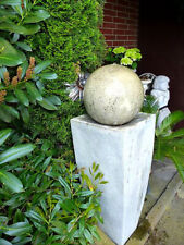 + Brunnen für Haus und Garten H 115 cm  Kugel auf Säule Zierbrunnen  Wasserspiel