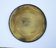 Glas Lampe Deckenlampe mit Rosen Art Deco Frankreich 1920er Jahre