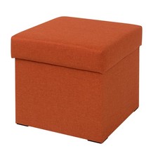 Polsterhocker - orange -