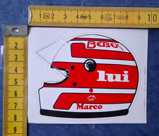 Aufkleber "Motorsport Helm - Bebek - lui - Marco", 80er Jahre