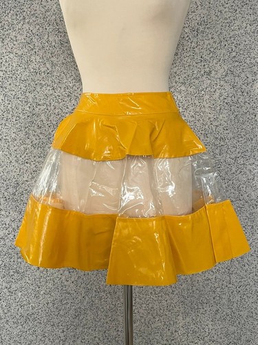 Gelber lack pvc rock - rock, ,