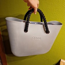 O Bag classic Tasche silber grau Komplett Inlay Griffe Umhängeband Wechselsystem