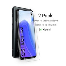 2x Xiaomi Mi 10T / Mi 10T Pro 5G Echt Glas Displayschutzfolie Folie Panzefolie