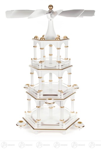 Pyramide unbestückt weiß