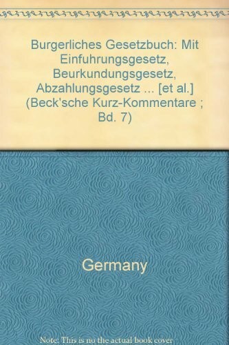 Bürgerliches gesetzbuch buch - gesetzbuch.,