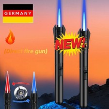 Jetflamme Feuerzeug Sturmfeuerzeug Winddicht Lange Stabfeuerzeug Gas Nachfüllbar