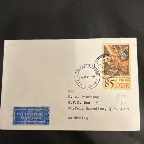 Ddr auslands luftpost brief - auslands, ef