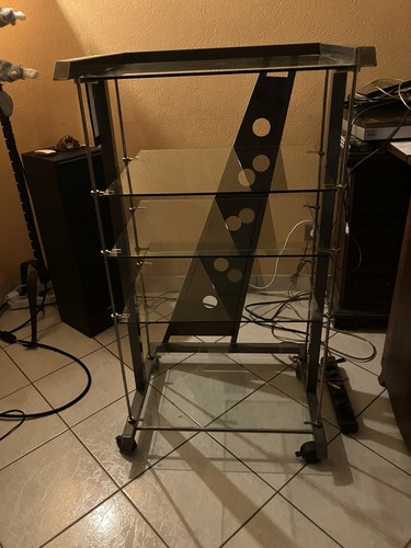 Hifi rack glas bronze - bronze, auf