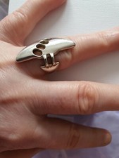 ?massiver 925 Silberring GR.17 Handarbeit Unikat Herren Damen Unisex Accessoi?