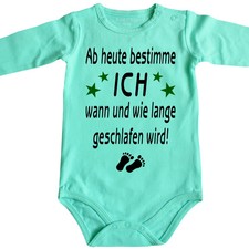 BIO NEU Lustiger Babybody Witziger Baby-Body Kult Bodie - Mit Spruch schlafen