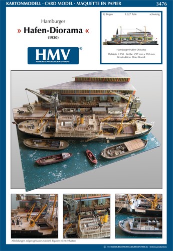 Kartonmodell diorama hamburger - kartonmodell,