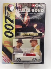 1999 Corgi James Bond 007 Goldfinger Ford Mustang Convertible 1:65 Modell + Karte