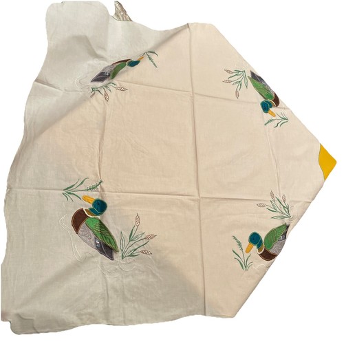 Tischdecke enten 85x85cm mit - 85x85cm,