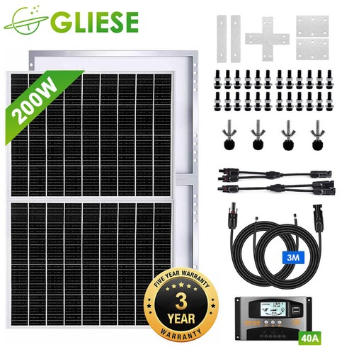 200w solarmodul solarpanel kit - 200w,