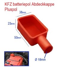 Pluspol KFZ Batterie Pol Abdeck Kappe Batterie Polkappe flexibles Silikon