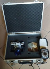 Edixa Reflex-D, Wirgin Wiesbaden, Tamron Objektiv, Gossen CdS Sixtar , Alukoffer