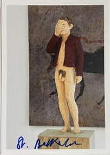 Stephan Balkenhol signiert Kunst Karte signed autograph Signatur Autogramm