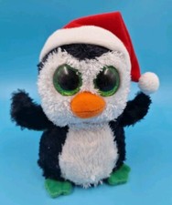 TY Beanie Boos Igloo Weihnachten Pinguin 16 cm Weihnachtsmütze Glitzeraugen 
