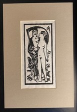 Genuine Woodblock Print German