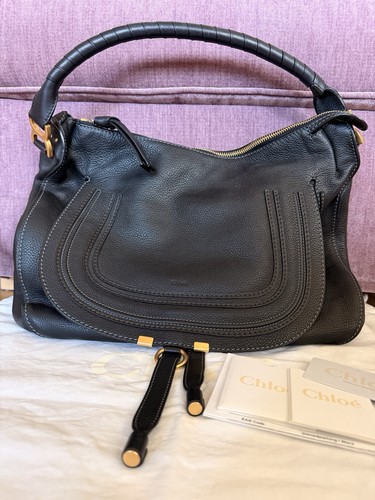 Chloé marcie hobo bag black - marcie,