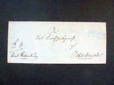 Hannover: Briefhülle 1852-1869: ROTENBURG - OTTERNDORF