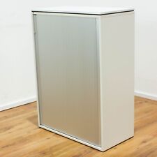 VS Möbel Sideboard 3OH - Korpus lichtgrau - Deckplatte lichtgrau - Querrolladen