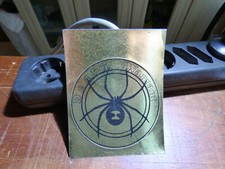 Death Warrant Heavy Metal Aufkleber Ø 9cm Leonberg Baden Württemberg 1980er gold