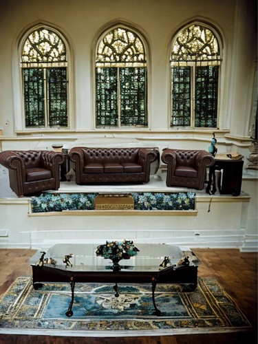 Chesterfield leder garnitur - chesterfield,