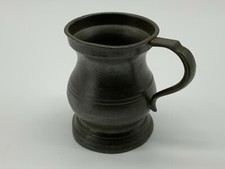 KLEINER ZINN TRINKBECHER HÖHE 6cm