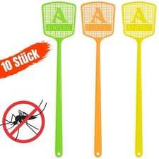 10x Fliegenklatsche Set Fliegenfänger Moskitoklatsche Fliegen Klatsche Mücken