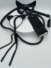 Schwarzes katzenkostüm set - schwarzes, katzenkostüm-set