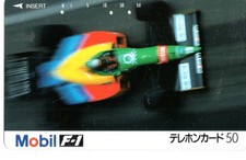 Japan : schöne private Telefonkarte : F1 Benetton B188 Ford von Mika Hakkinen