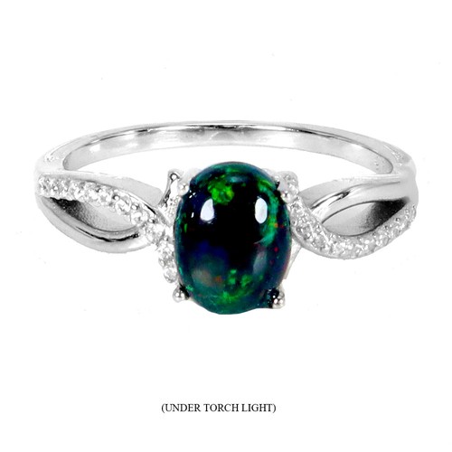 925 sterling silber ring oval - 925,