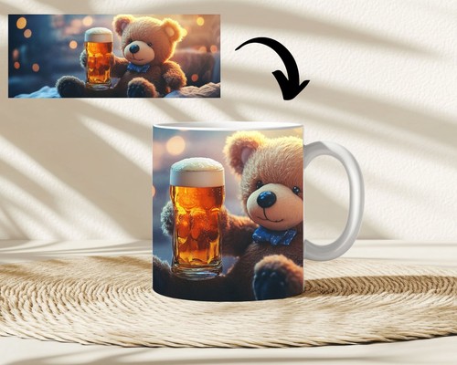 Kaffeetasse teddybär trinkt - teddybär,